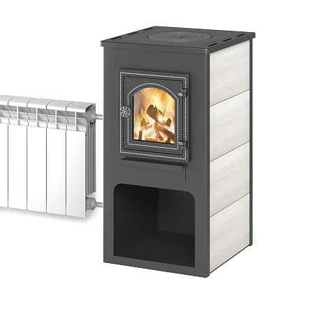 Камин ЭТНА (ДТ-4С) с плитой и т/о Ø115мм 